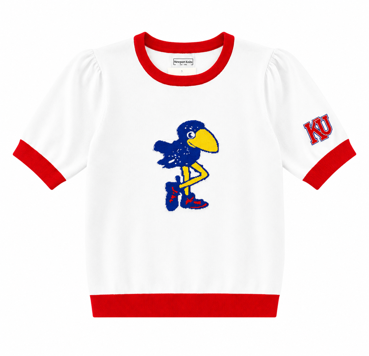 Kansas Vault 1912 Jayhawk - White short sleeve