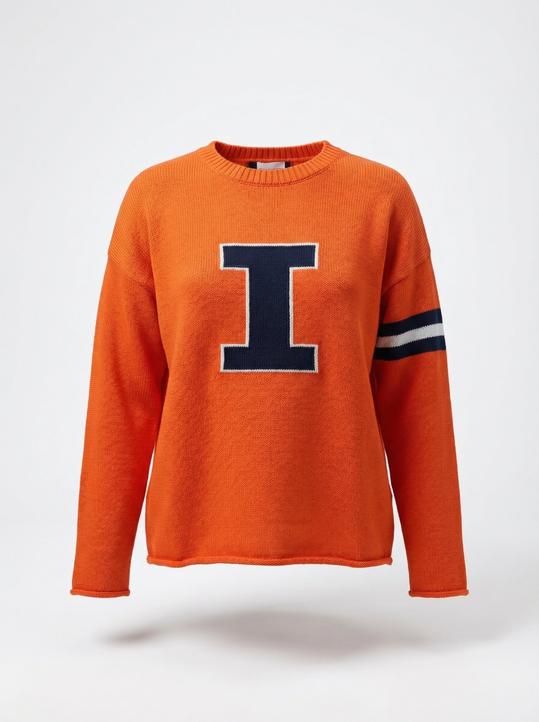 University of Illinois Orange Cotton Sweater - Newport Knits