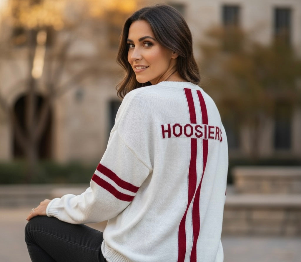 Indiana University Long Sleeve – White Edition