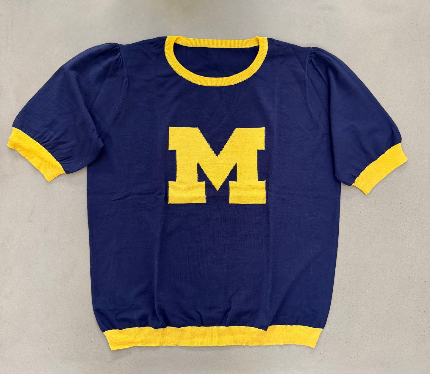 Michigan Short Sleeve Pintuck shoulder