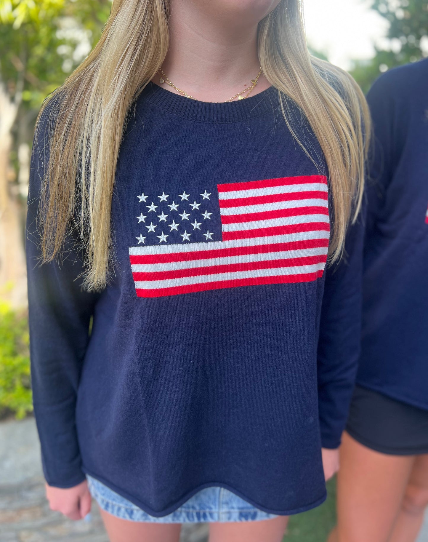 USA - American Flag - Navy Cashmere Blend