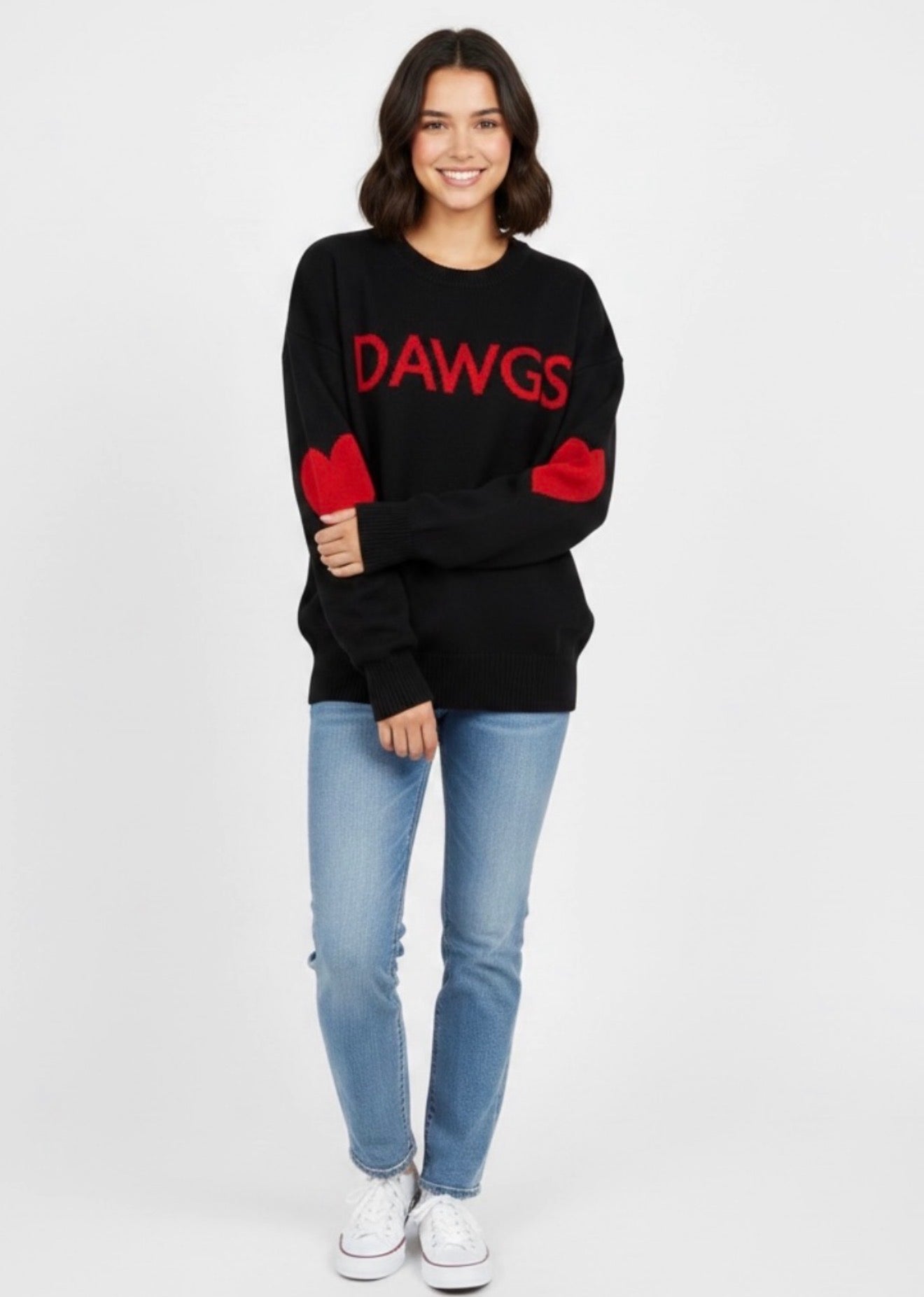DAWGS Georgia Heart Sweater