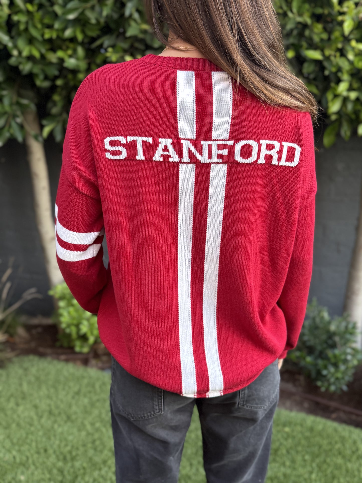 Stanford Long Sleeve – Cardinal Red Crew Neck