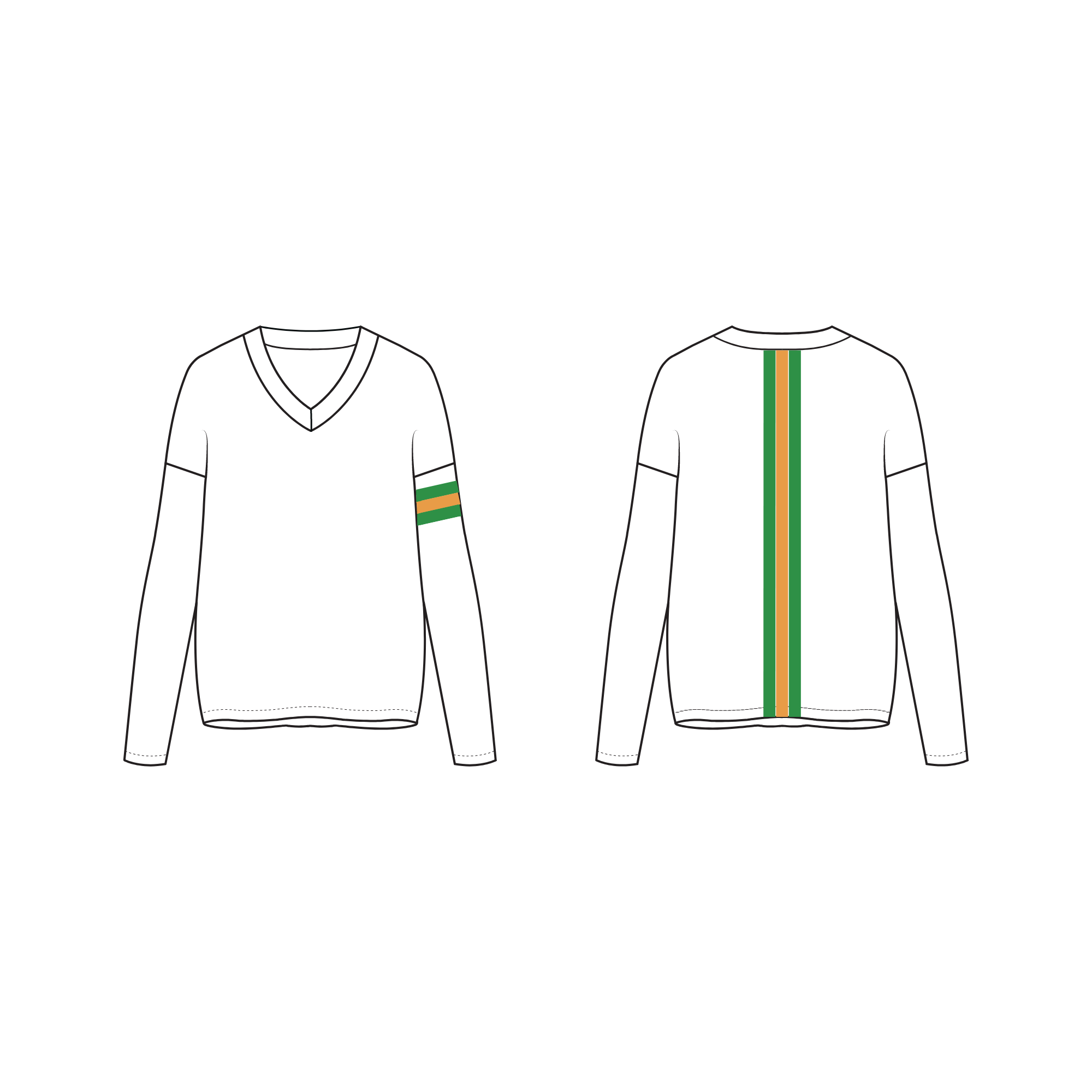 100 Cotton V Neck Sweater Sample