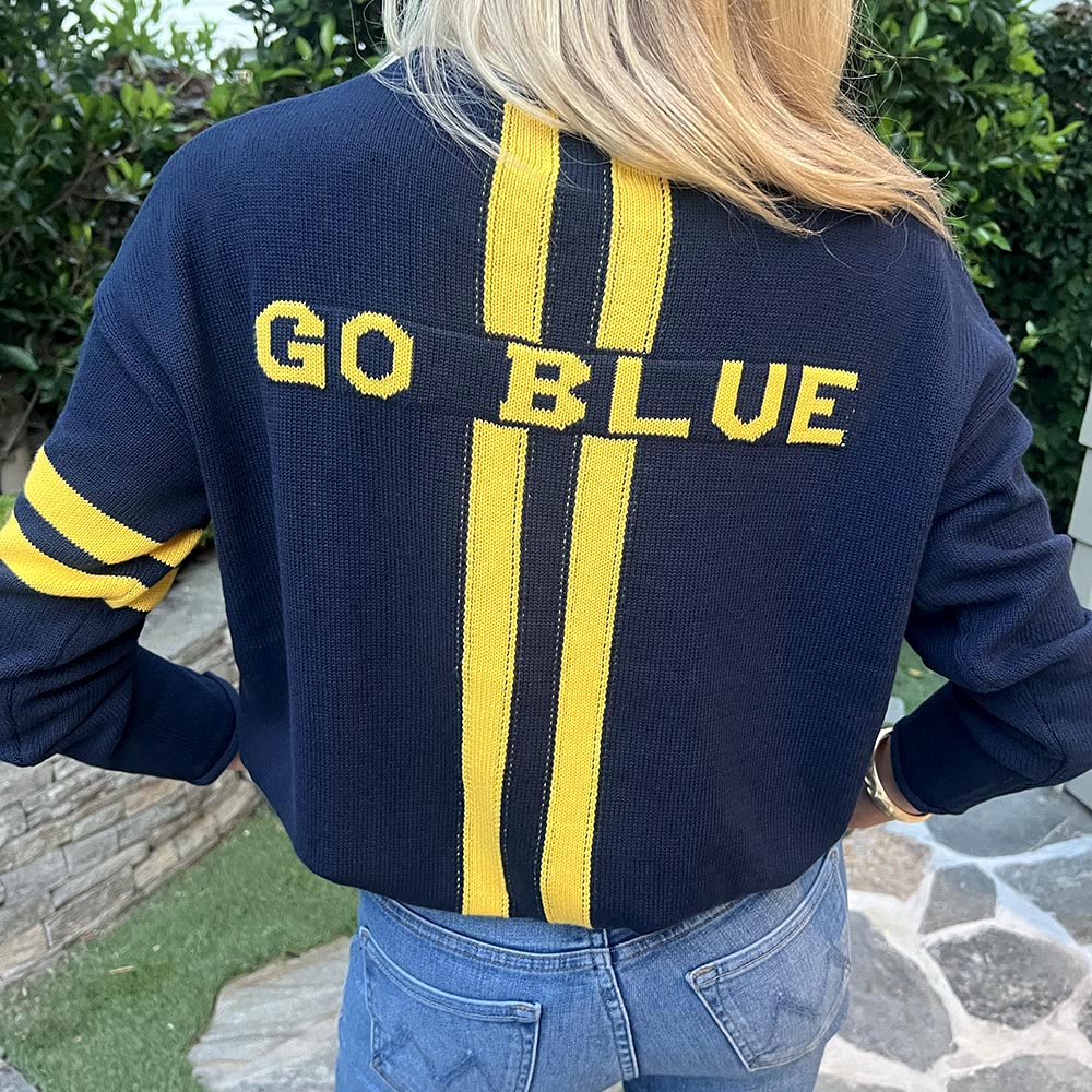 Michigan 'Go Blue' - cotton