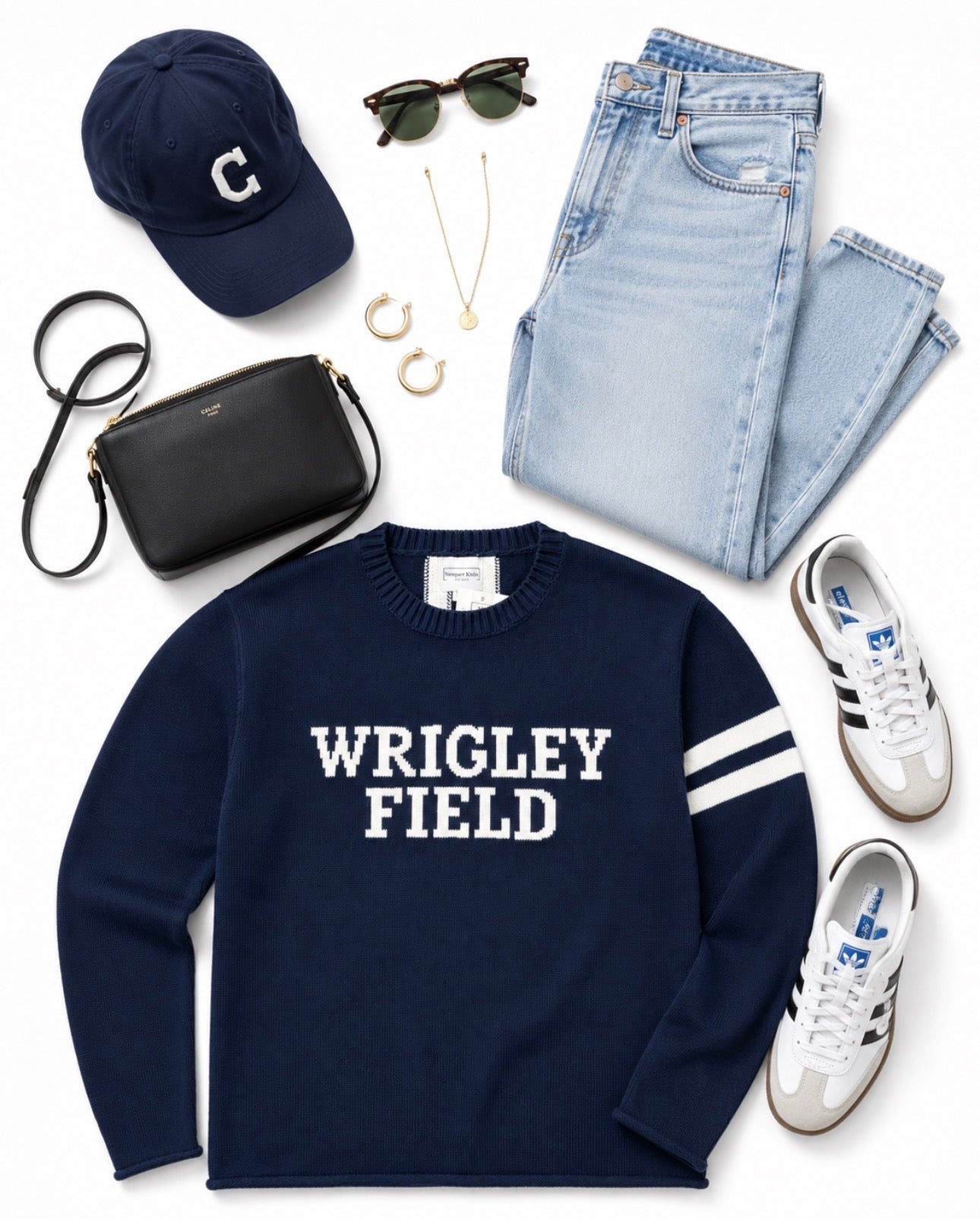 Wrigley Field - Navy Sweater