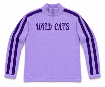WILDCATS - Kansas State 1/4 zip lavender