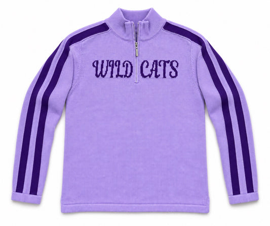 WILDCATS - Kansas State 1/4 zip lavender