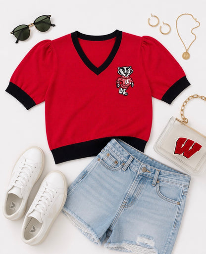 Short Sleeve BUCKY BADGER- Wisconsin