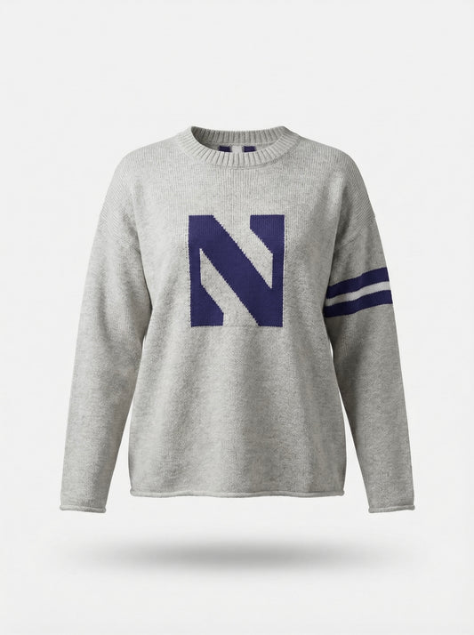 Northwestern University Long Sleeve – Gray Design