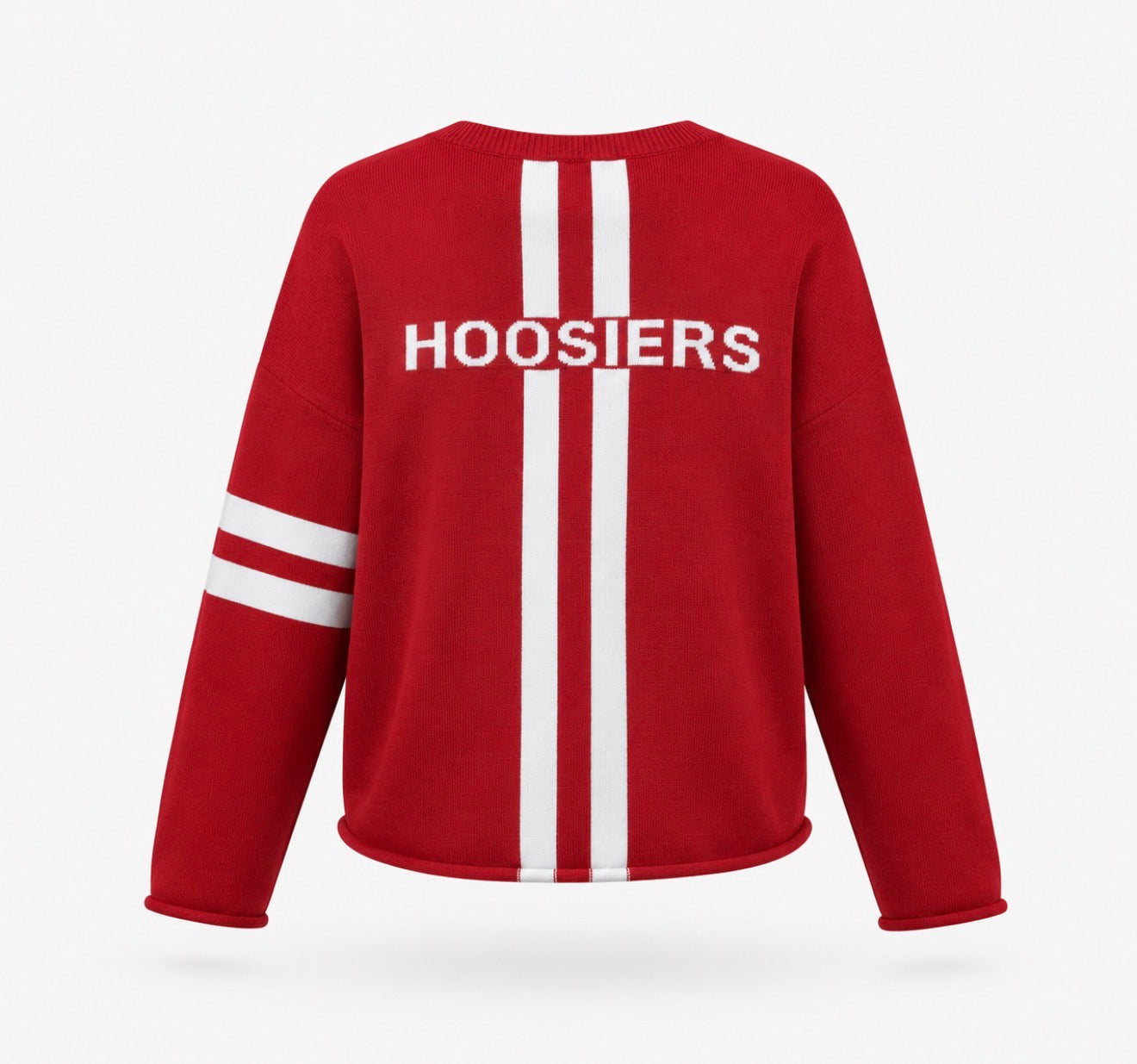 Indiana - Script Logo HOOSIERS Crimson v-neck sweater