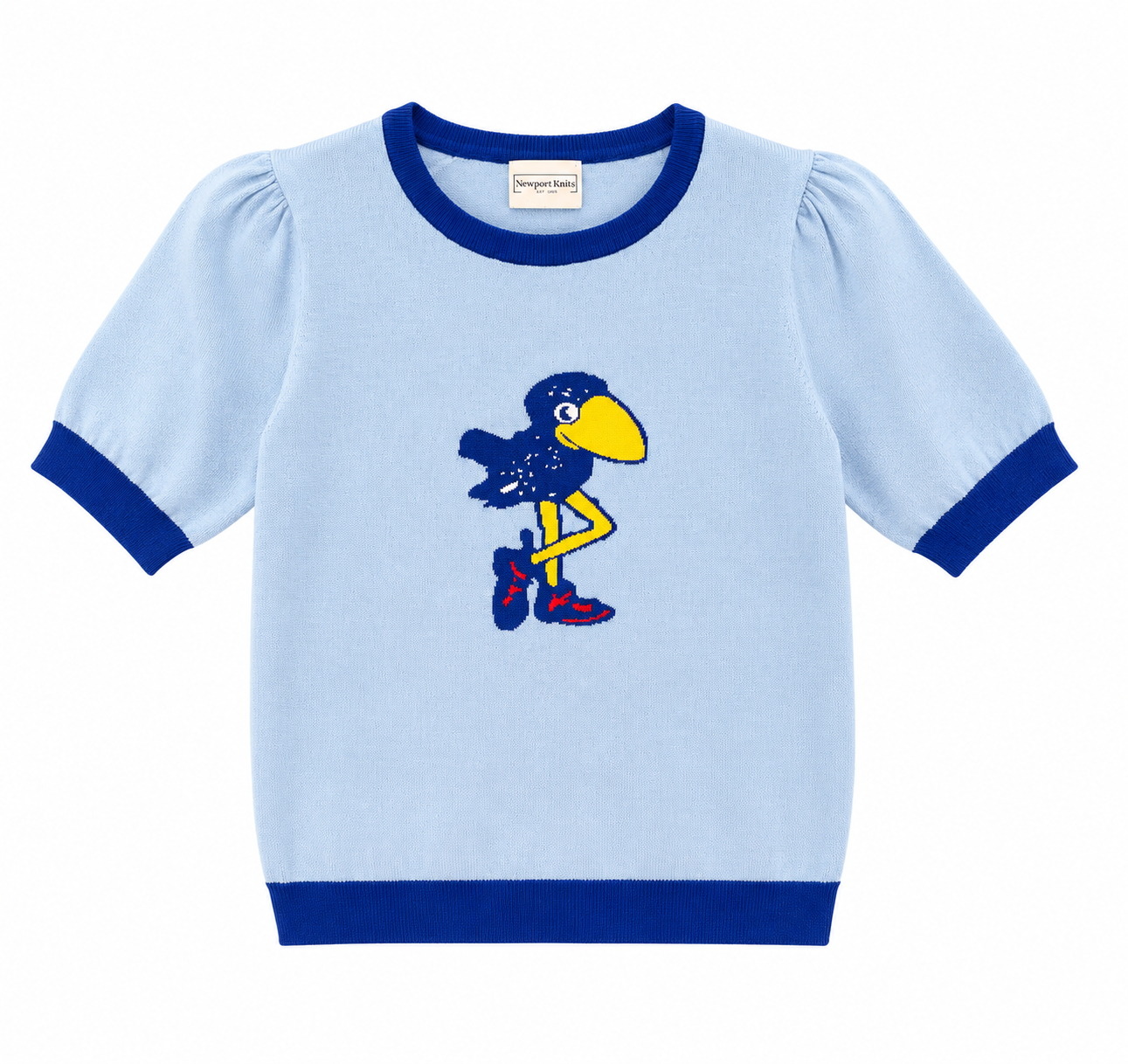 Kansas Vault 1912 Jayhawk - Powder blue short sleeve