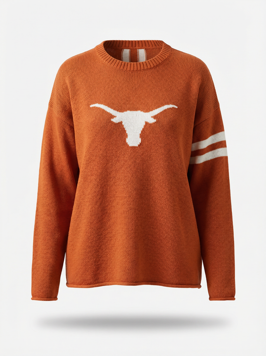 Texas Long Sleeve – Burnt Orange Design