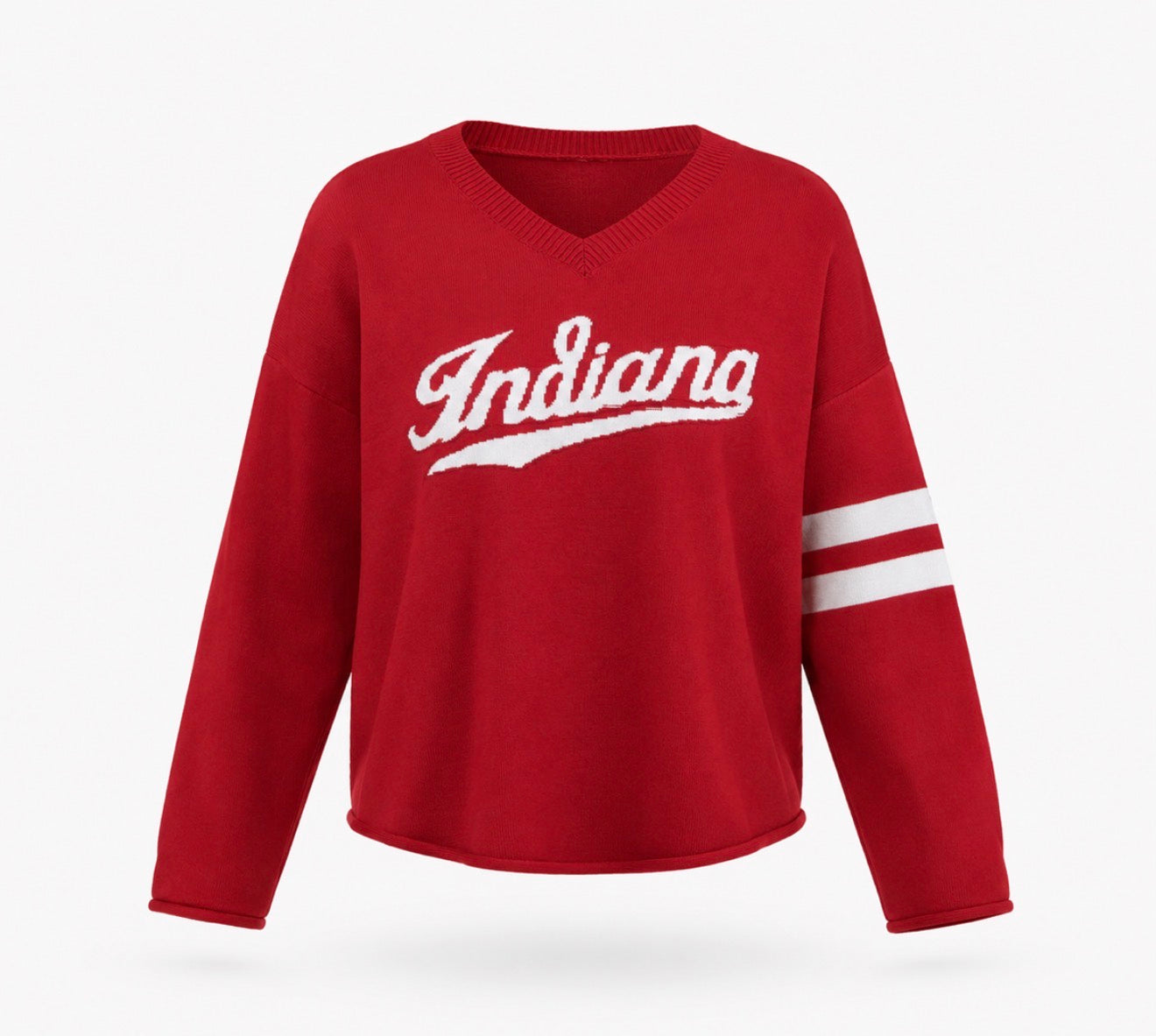 Indiana - Script Logo HOOSIERS Crimson v-neck sweater