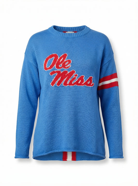 Ole Miss Long Sleeve – Powder Blue Design