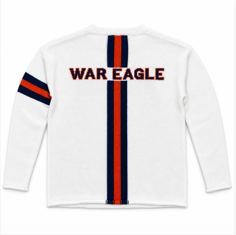 Auburn University Long Sleeve – White Crew