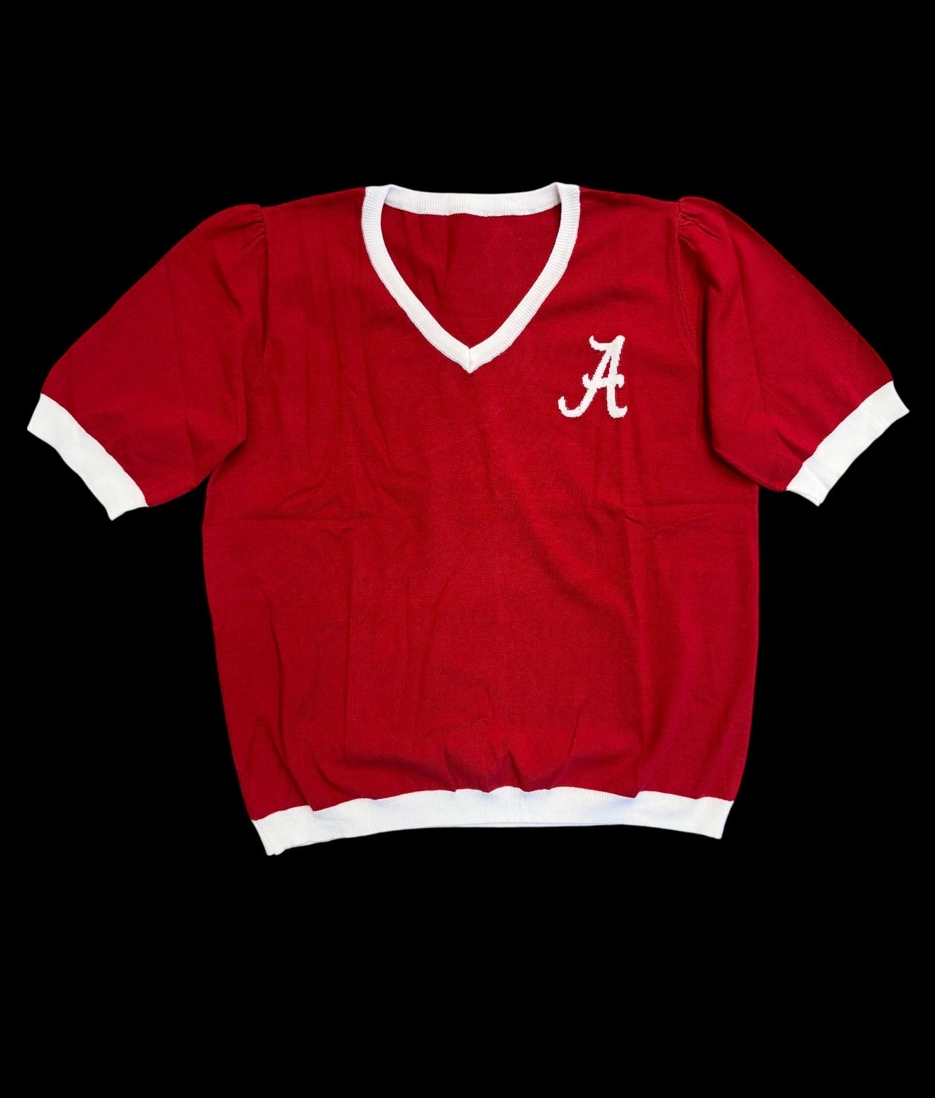 Alabama Short Sleeve sweater - Crimson