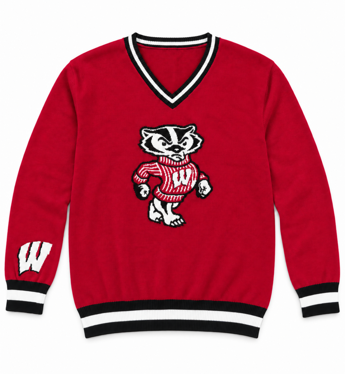 Long Sleeve BUCKY BADGER - Wisconsin Red