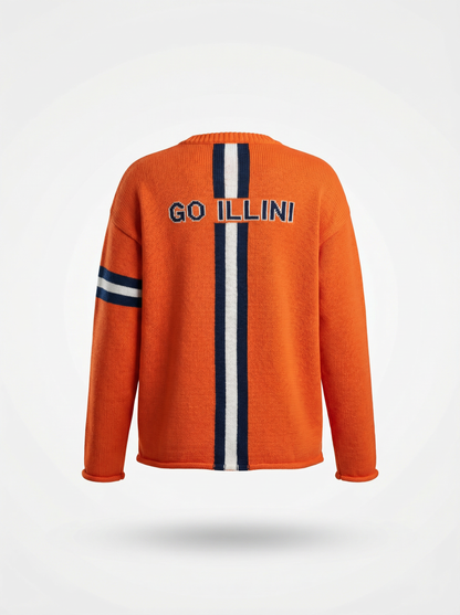 University of Illinois Long Sleeve – Orange Sweater