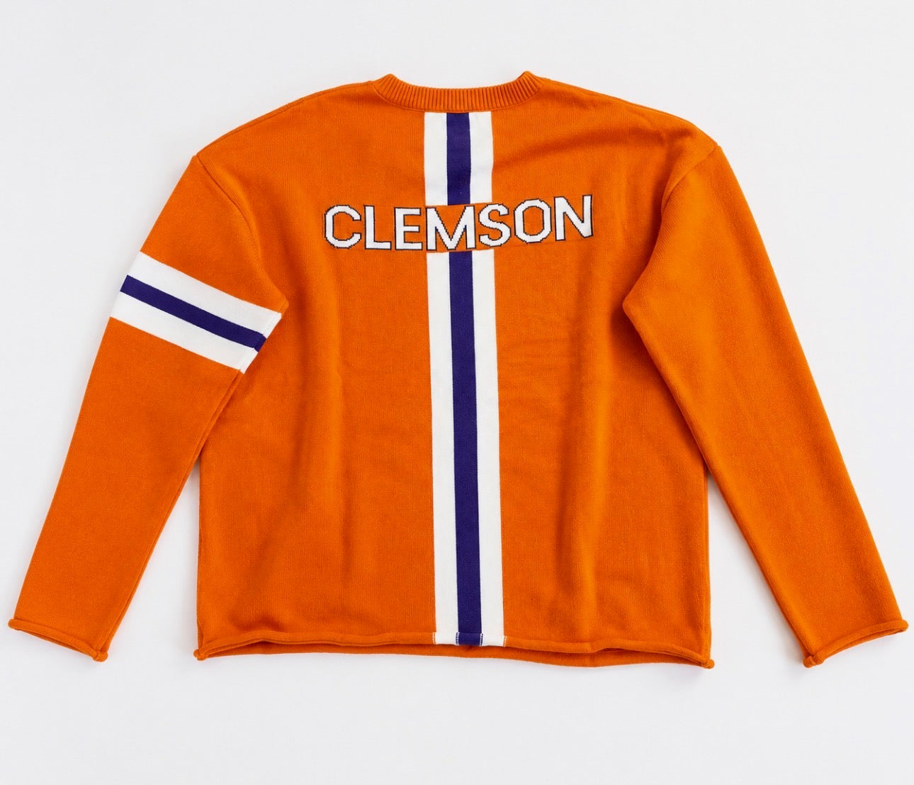 Clemson University Tiger Paw Orange Crewneck Sweater