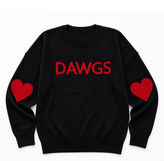 DAWGS Georgia Heart Sweater