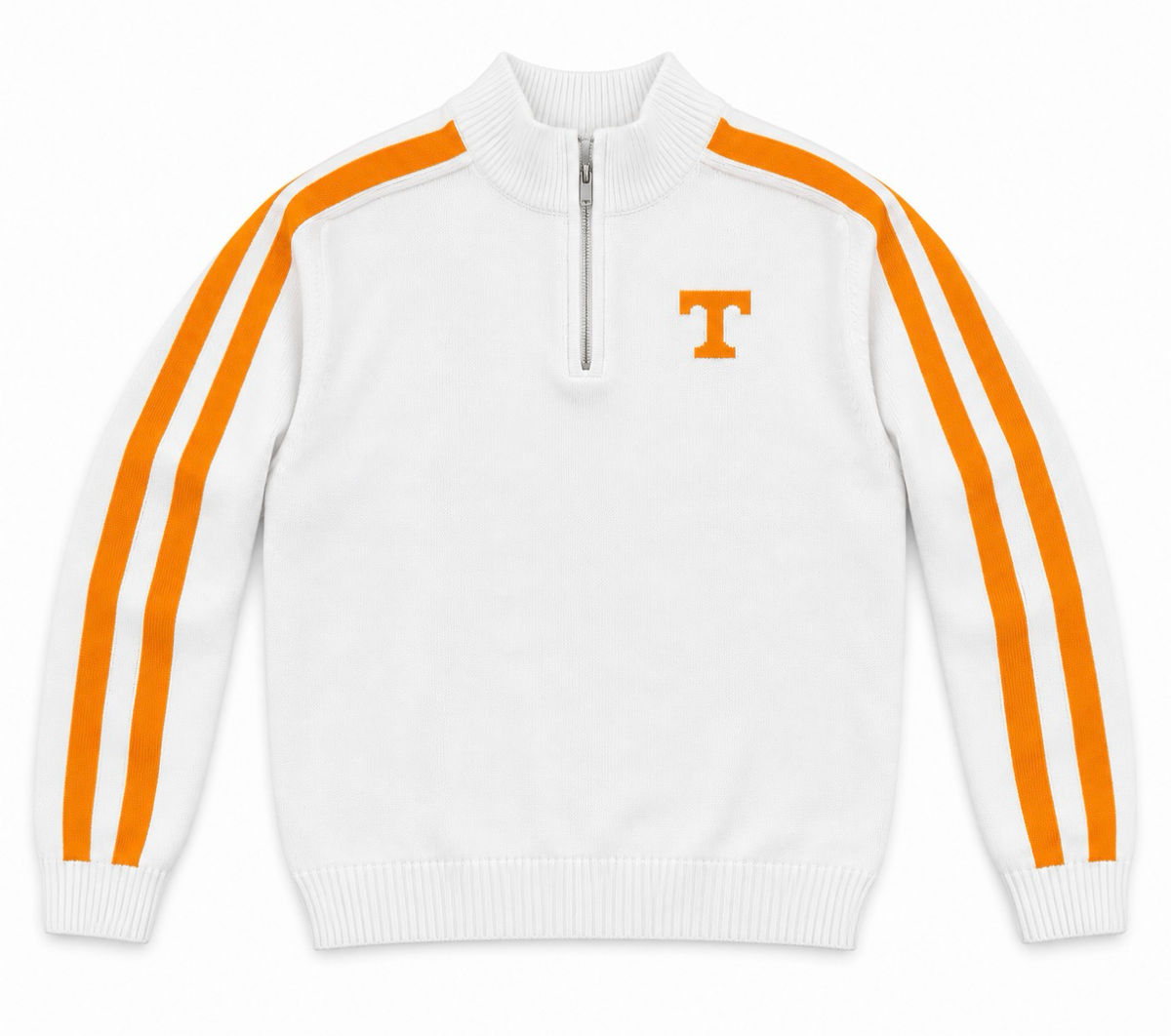 Tennessee Vols White 1/4 Zip sweater