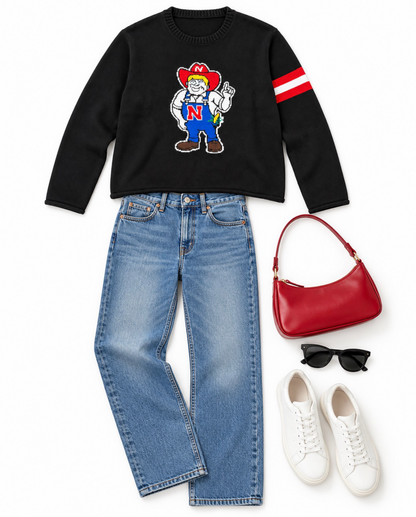 Herbie Husker - Nebraska Cornhuskers Mascot sweater