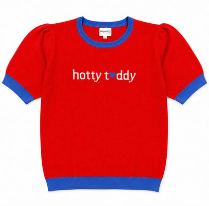 Ole Miss Hotty Toddy Short Sleeve sweater - Cardinal Red