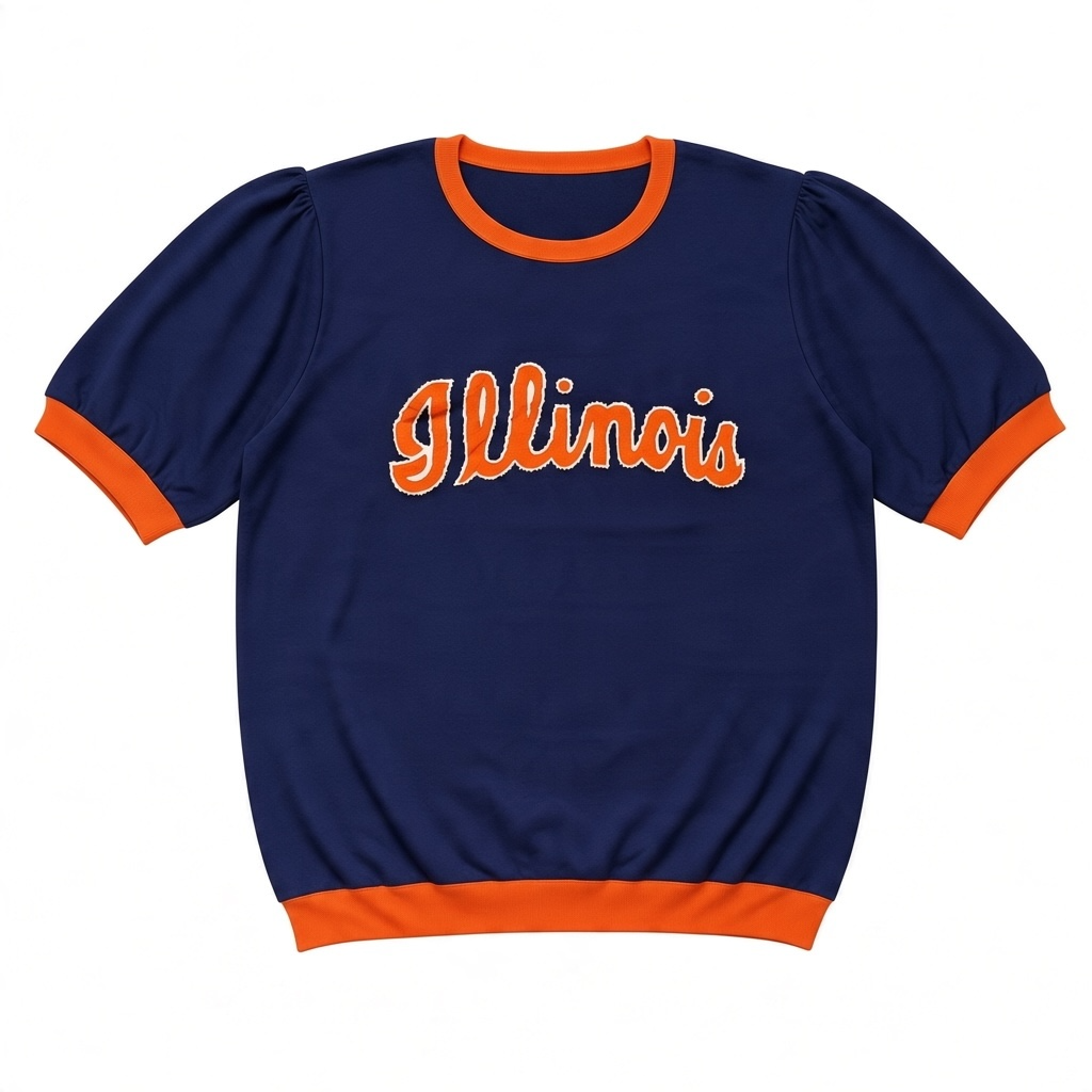 Illinois short sleeve sweater