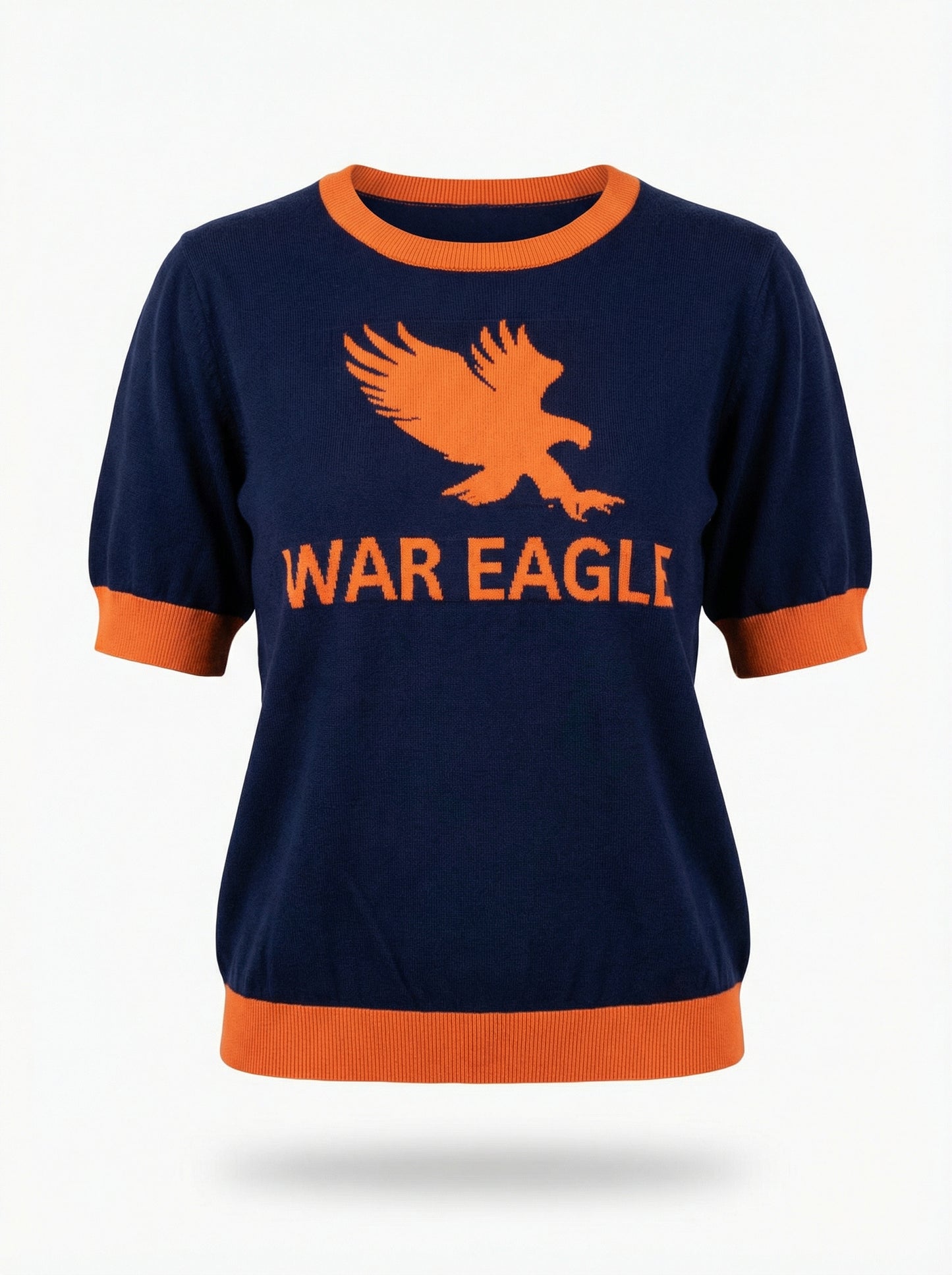 Auburn University Short Sleeve – Pintuck – Navy WAR EAGLE Edition