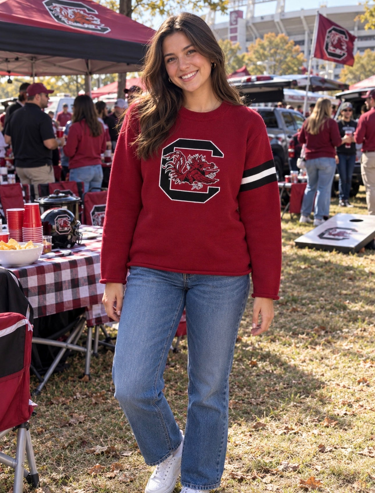 South Carolina Gamecocks Garnet Long Sleeve sweater