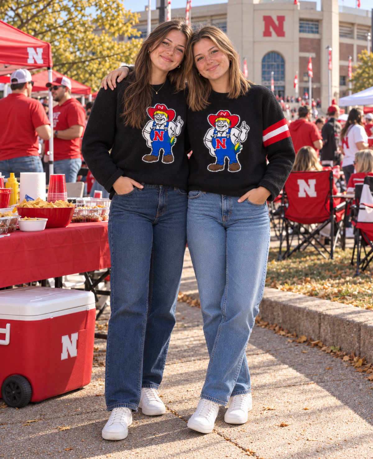 Herbie Husker - Nebraska Cornhuskers Mascot sweater
