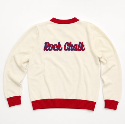 Kansas Vintage Cardigan - Rock Chalk