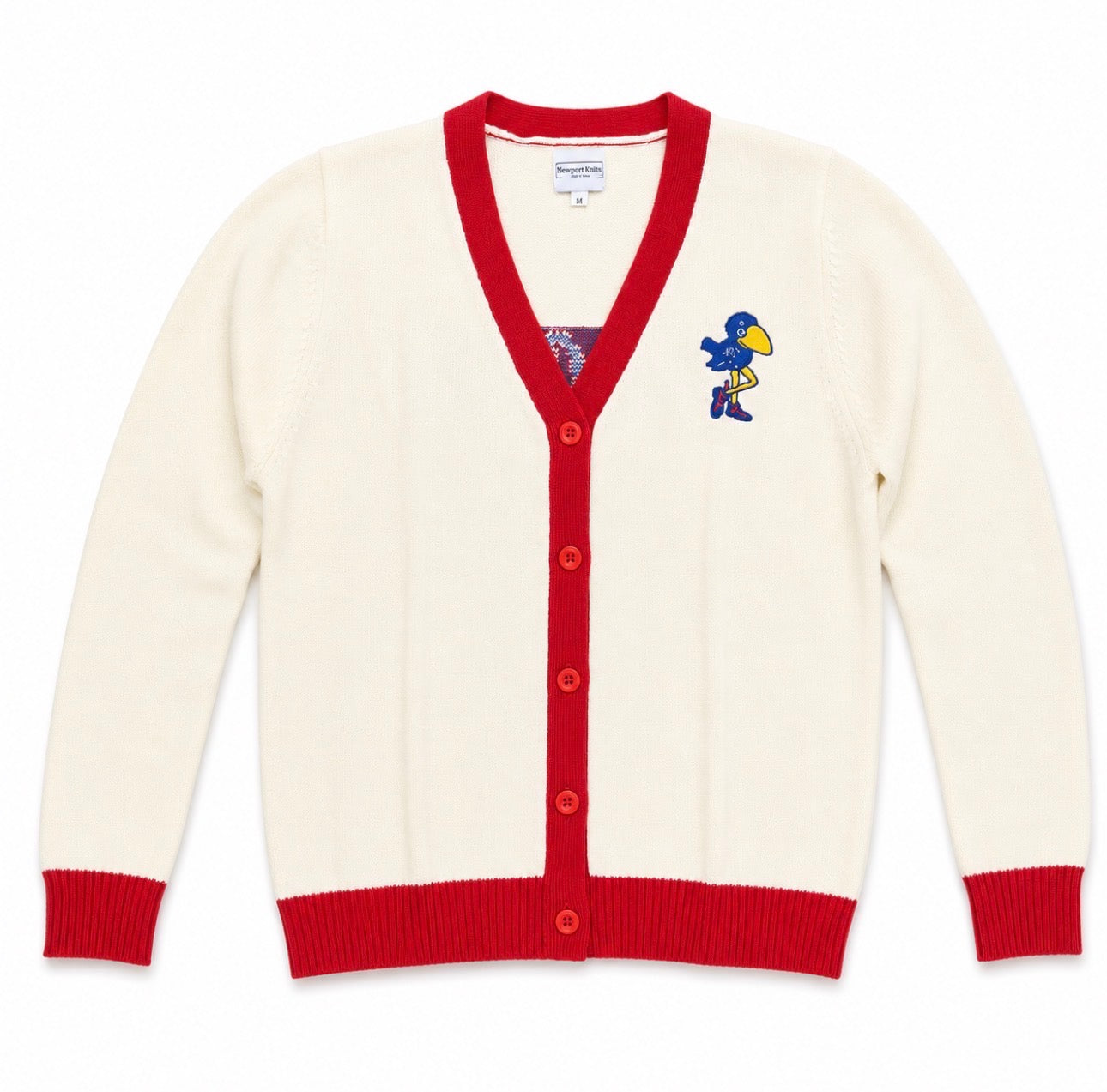 Kansas Vintage Cardigan - Rock Chalk