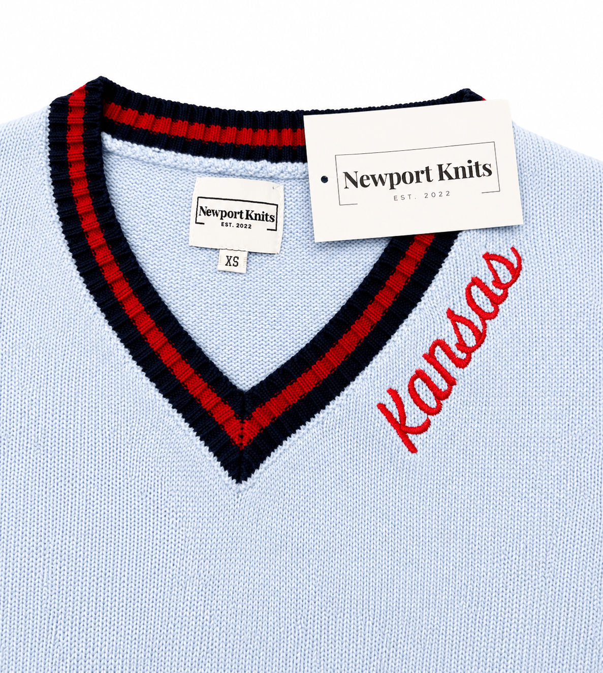 Kansas Heritage 1912 V-neck sweater