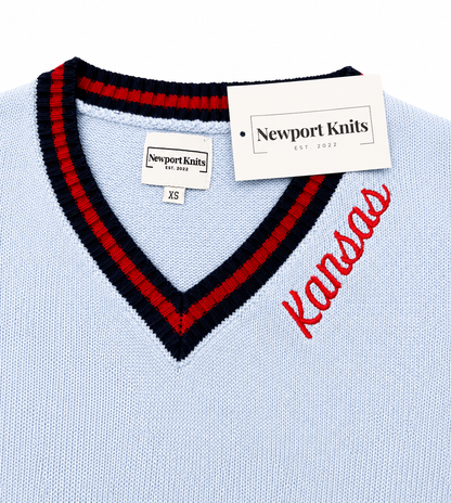 Kansas Heritage 1912 V-neck sweater
