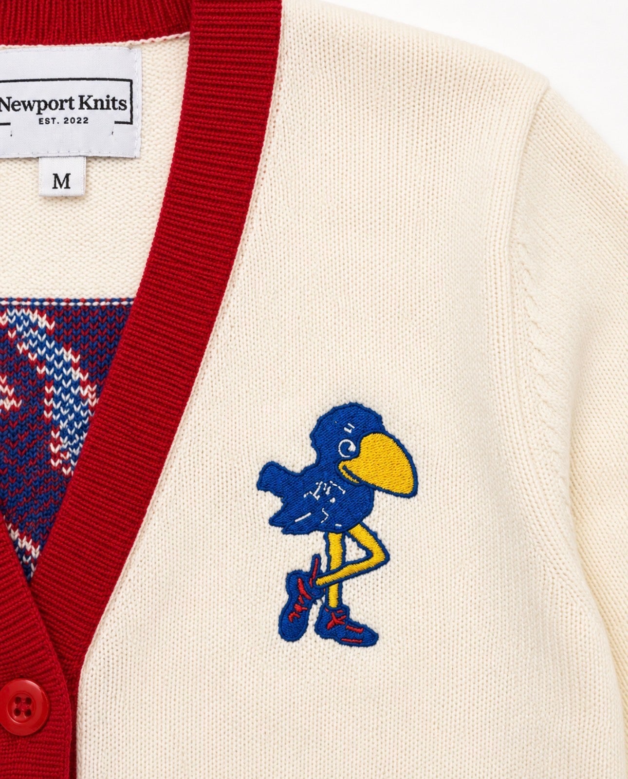 Kansas Vintage Cardigan - Rock Chalk