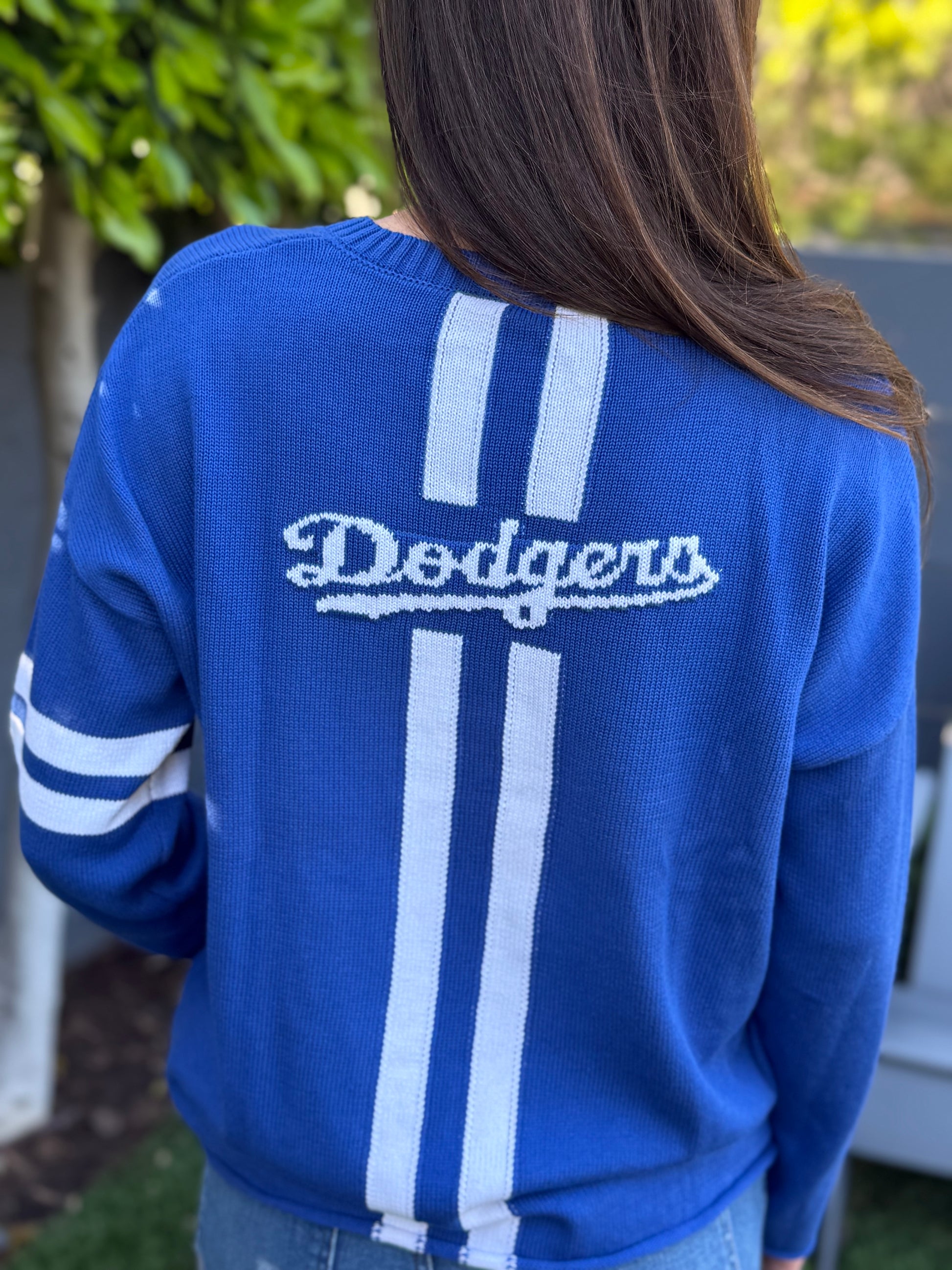 LA Dodgers Cotton Sweater - Newport Knits LA Dodgers Cotton Sweater - Newport Knits