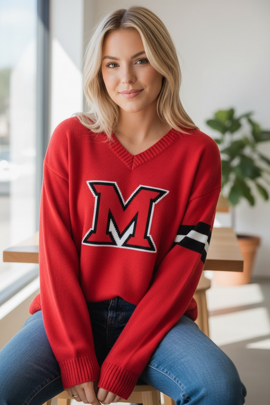 Miami University “Ohio” Long Sleeve – Red Design