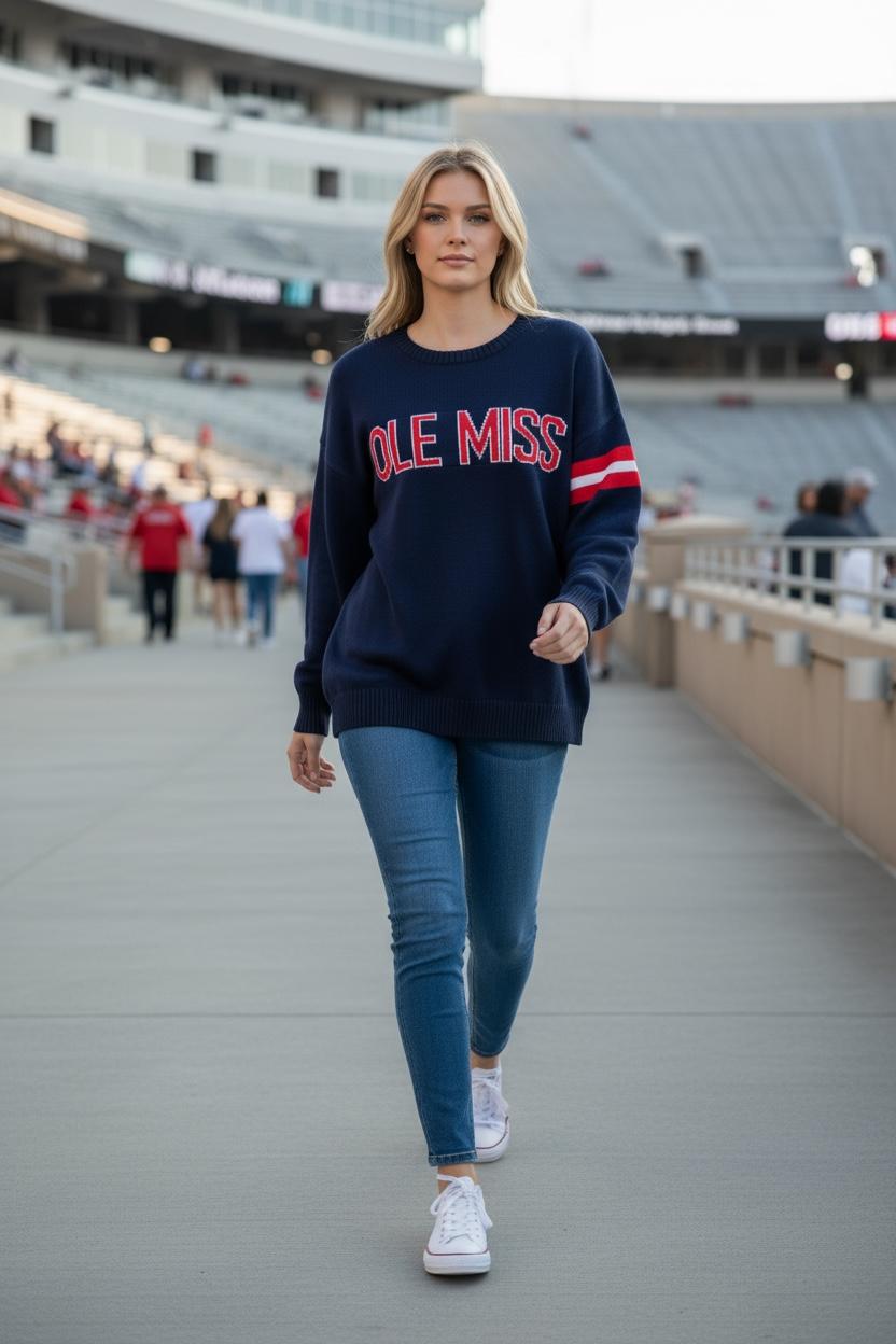 Ole Miss Navy color design
