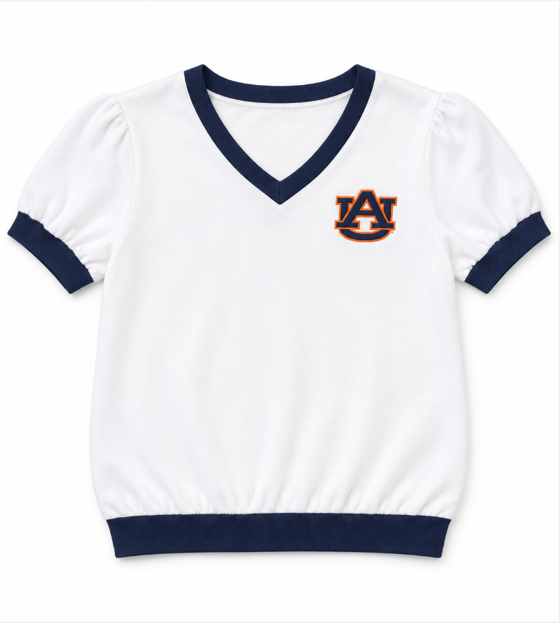 Auburn Short Sleeve – Pintuck Shoulder - WHITE Edition