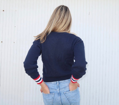 Forever Cotton Classic Cardigan - Navy