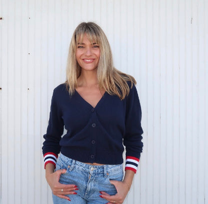 Forever Cotton Classic Cardigan - Navy