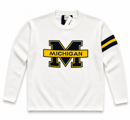 Michigan Long Sleeve – White Sweater