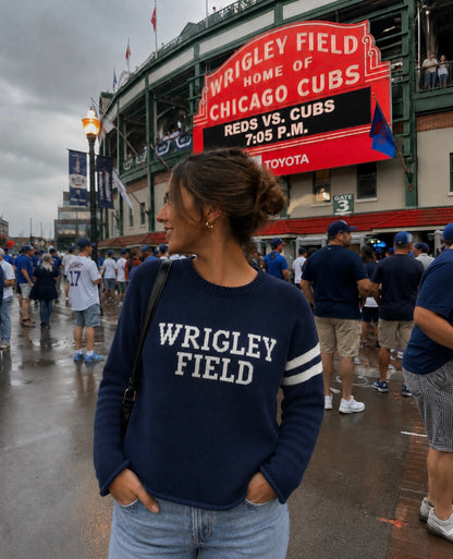 Wrigley Field - Navy Sweater